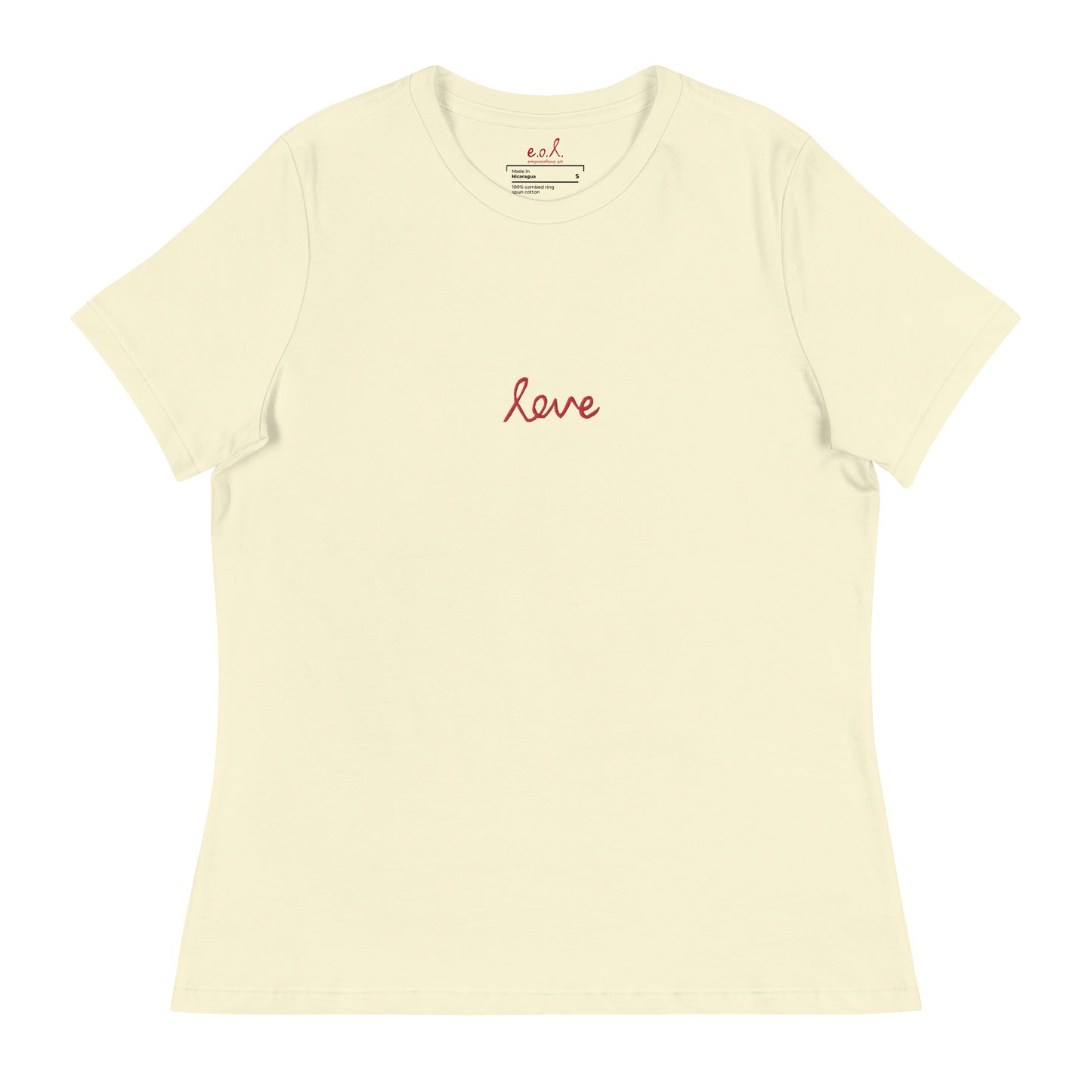 02 - Women's Relaxed T-Shirt (100% cotton)