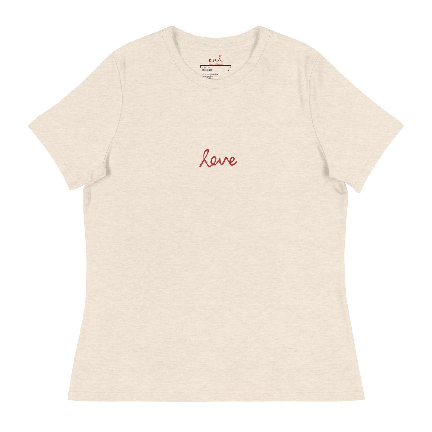 02 - Women's Relaxed T-Shirt (100% cotton)